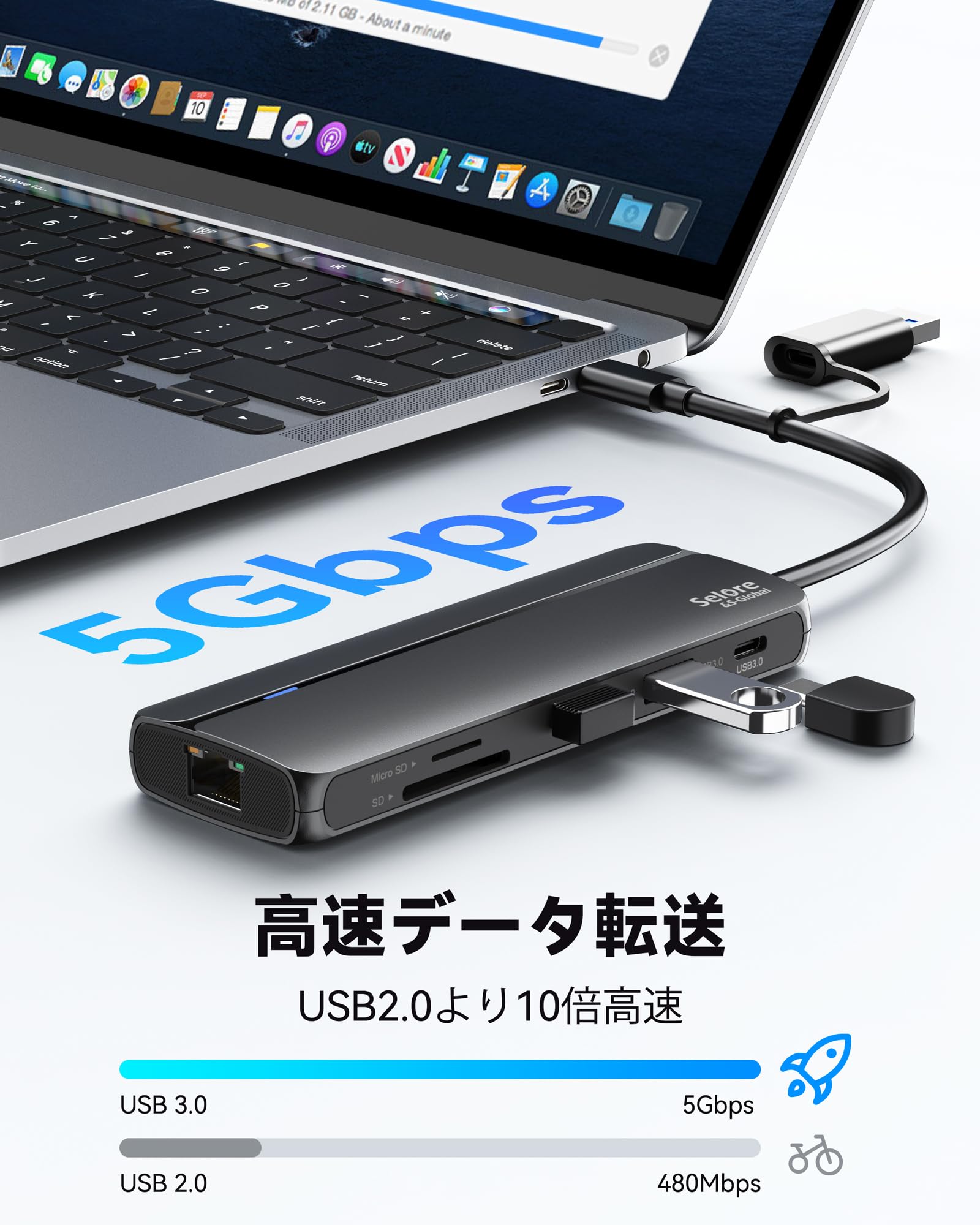 Amazon | 【10-in-1 2*HDMI Mac OS MST拡張対応】USB C